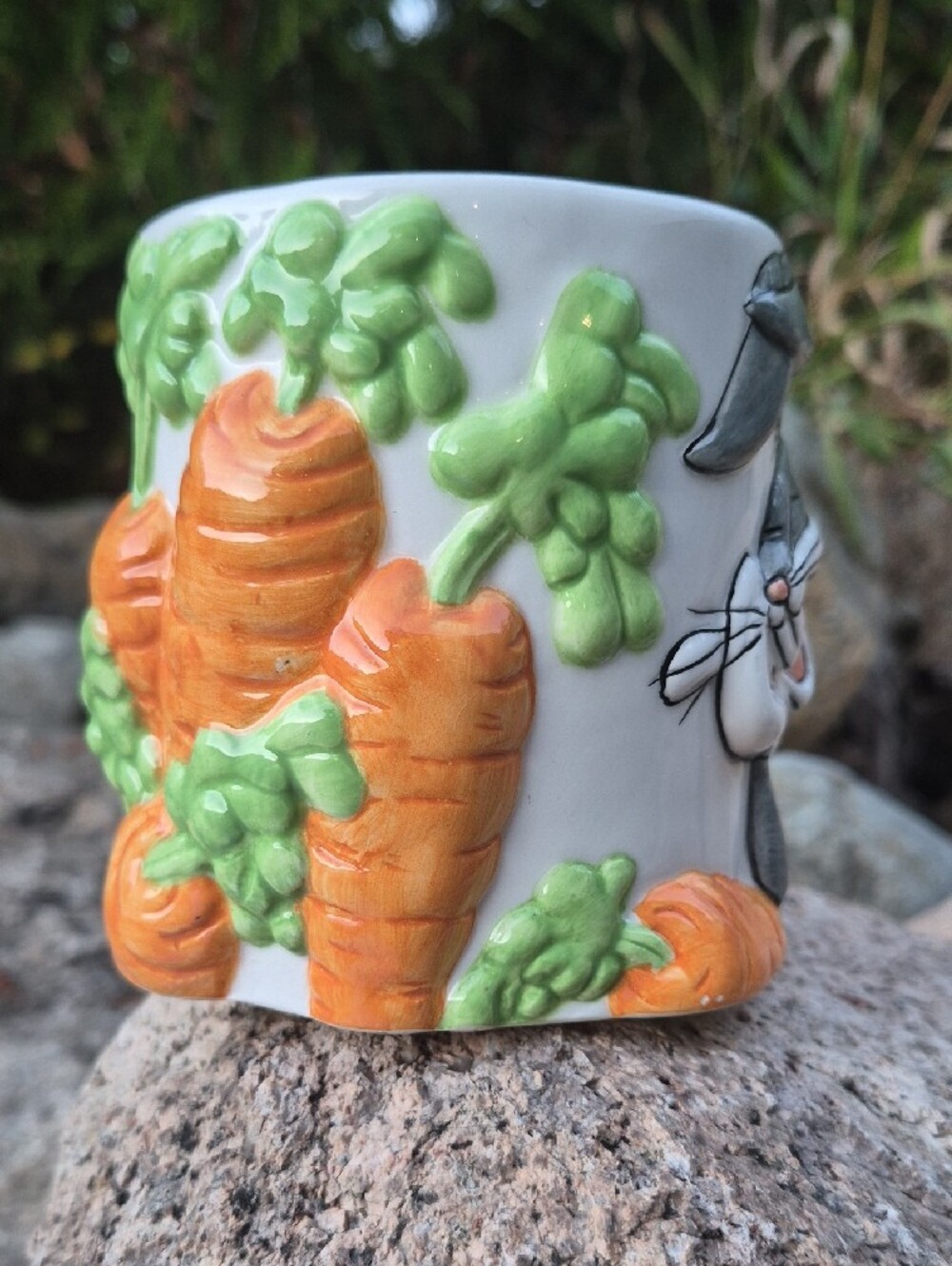 Vintage 1998 Looney Tunes Bugs Bunny 3D Mug By Gibsons - Picture 2 of 9